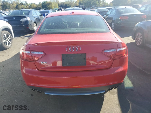 2009 Audi S5 with VIN WAURV78T09A000598, listed as a Copart auction lot 73318164 with 47,853 mi miles and Salvage Title. Bid and sale history available at carsss.com. Image 6.
