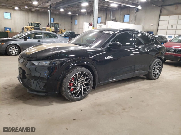 2022 Ford Mustang Mach-E GT with VIN 3FMTK4SX6NMA62415, listed as a Copart auction lot 89025655 with 12,697 mi miles and Salvage Title. Bid and sale history available at carsss.com. Image 1.
