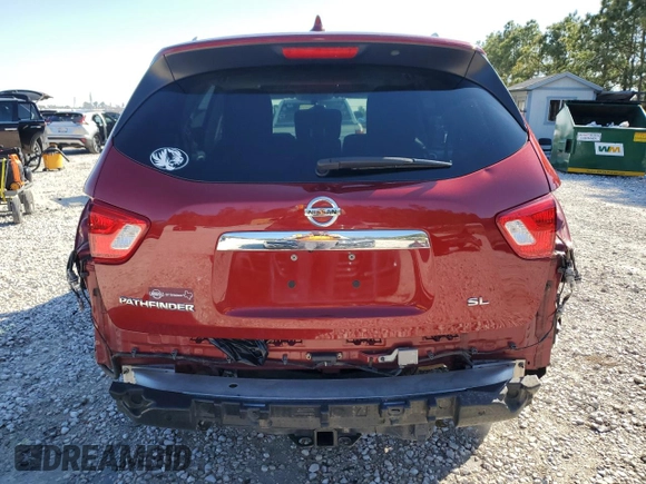 2019 Nissan Pathfinder S with VIN 5N1DR2MNXKC591847, listed as a Copart auction lot 45509835 with 94,109 mi miles and Salvage title. Bid and sale history available at DreamBid. Image 6.