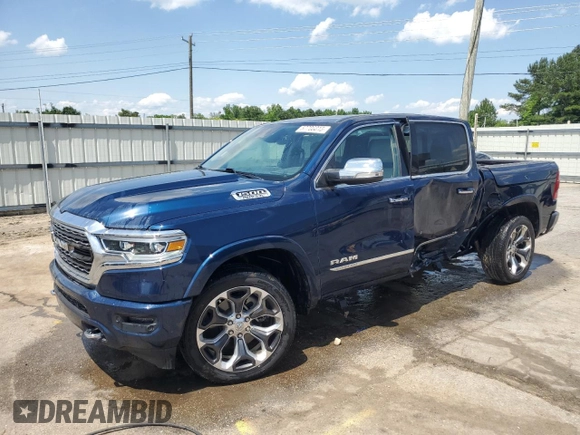 2020 Ram 1500 Limited z VIN 1C6RREHT1LN129498, wystawiony jako Copart lot #57706815 z przebiegiem 66 394 mil mil oraz Szkoda całkowita • Salvage title. Historia ofert i sprzedaży dostępna na DreamBid. Obrazek 1.
