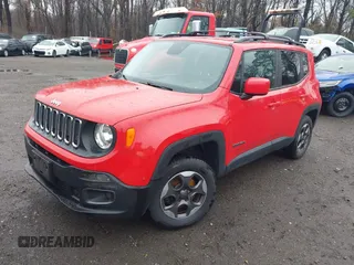 2015 Jeep Renegade Latitude with VIN ZACCJBBHXFPB81006, listed as a IAAI auction lot 41819915 with 74,000 mi miles. Bid and sale history available at carsss.com. Image 18.