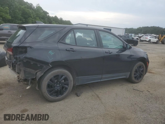 2023 Chevrolet Equinox LS with VIN 3GNAXHEG1PL240540, listed as a Copart auction lot 59758635 with 39,909 mi miles and Salvage title. Bid and sale history available at DreamBid. Image 3.