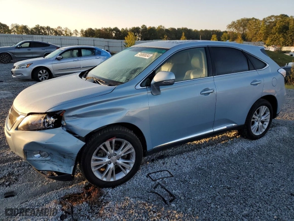 2011 Lexus RX 450h with VIN JTJZB1BA4B2405599, listed as a Copart auction lot 74988634 with 176,133 mi miles and Salvage Title. Bid and sale history available at carsss.com. Image 1.