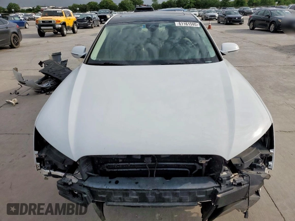 2014 Audi A8 3.0T with VIN WAURGAFD1EN013057, listed as a Copart auction lot 61161595 with 103,560 mi miles and Salvage title. Bid and sale history available at DreamBid. Image 5.