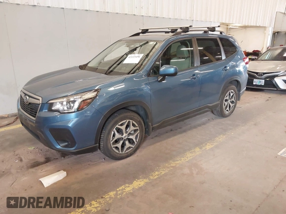 2019 Subaru Forester Premium with VIN JF2SKAEC3KH590972, listed as a IAAI auction lot 42115496 with 25,091 mi miles and . Bid and sale history available at DreamBid. Image 17.