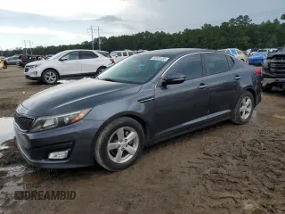 2015 Kia Optima LX z VIN KNAGM4A74F5631879, wystawiony jako Copart lot #60526405 z przebiegiem 94 419 mil mil oraz Czysty tytuł • Clean title. Historia ofert i sprzedaży dostępna na DreamBid. Obrazek 1.