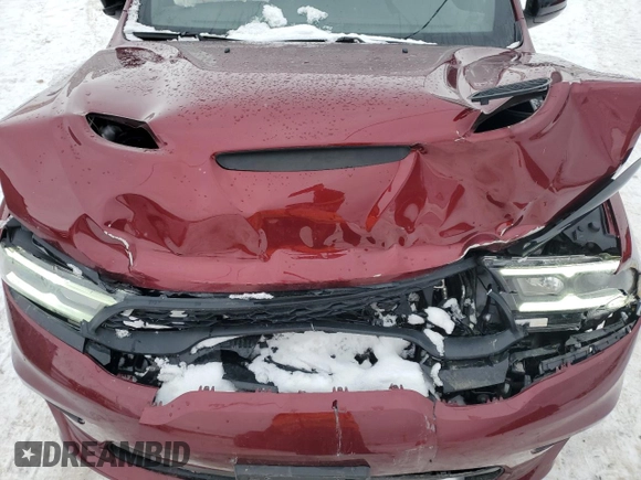 2021 Dodge Durango R/T with VIN 1C4SDJCT7MC848471, listed as a Copart auction lot 88320015 with 57,104 mi miles and Salvage Title. Bid and sale history available at DreamBid. Image 12.