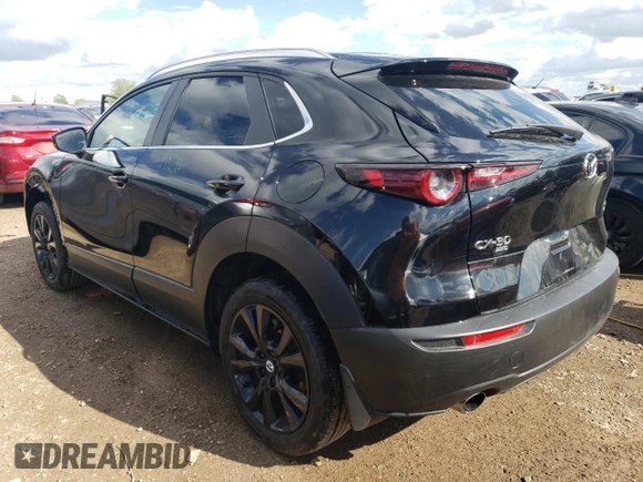 2022 Mazda CX-30 2.5 Turbo with VIN 3MVDMBAY0NM447128, listed as a Copart auction lot 54007924 with 10,596 mi miles and Salvage Title. Bid and sale history available at DreamBid. Image 2.