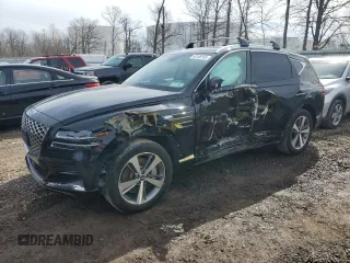 2024 Genesis GV80 with VIN KMUHCESCXRU160842, listed as a Copart auction lot 51163075 with 19,634 mi miles and Clean Title. Bid and sale history available at DreamBid. Image 1.