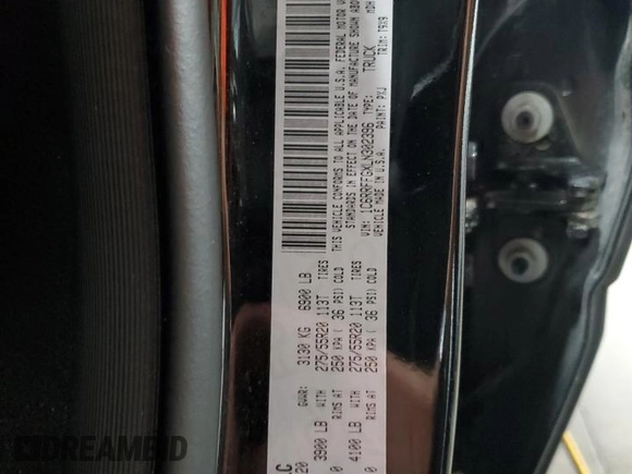 2020 Ram 1500 Big Horn with VIN 1C6RRFFGXLN302396, listed as a Copart auction lot 61240425 with 81,681 mi miles and Salvage title. Bid and sale history available at DreamBid. Image 12.