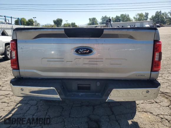 2023 Ford F-150 XL with VIN 1FTEW1C81PKE77742, listed as a Copart auction lot 55707395 with Not Provided miles and Salvage Title. Bid and sale history available at DreamBid. Image 6.