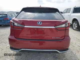 2022 Lexus RX 450h with VIN 2T2HGMDA8NC076504, listed as a Copart auction lot 51940915 with 39,050 mi miles and Salvage title. Bid and sale history available at DreamBid. Image 6.
