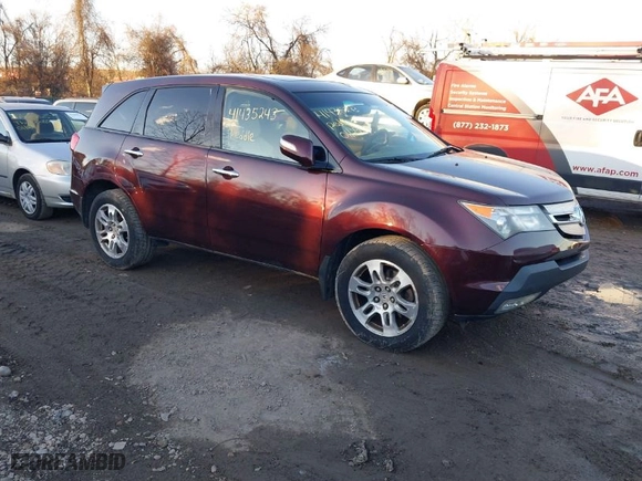 2009 Acura MDX with VIN 2HNYD28239H516882, listed as a IAAI auction lot 41435243 with 136267 miles. Bid and sale history available at carsss.com. Image 1.