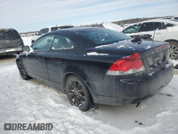 2010 Volvo C70 with VIN YV1672MC9AJ091846, listed as a Copart auction lot 46032705 with 164,663 mi miles and Salvage Title. Bid and sale history available at carsss.com. Image 2.