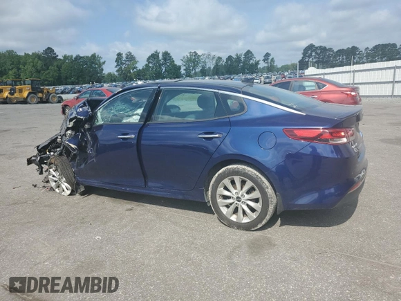 2018 Kia Optima S z VIN 5XXGT4L33JG226861, wystawiony jako Copart lot #60978105 z przebiegiem Nie podano mil oraz Szkoda całkowita • Salvage title. Historia ofert i sprzedaży dostępna na DreamBid. Obrazek 2.