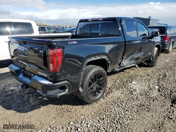 2020 GMC Sierra 1500 Elevation with VIN 1GTU9CET8LZ346101, listed as a Copart auction lot 45496745 with 0 mi miles and Salvage Title. Bid and sale history available at carsss.com. Image 3.