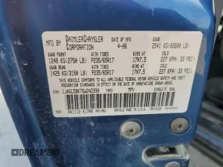 2006 Jeep Liberty Limited z VIN 1J4GL58K76W242390, wystawiony jako Copart lot #54684945 z przebiegiem 167 706 mil mil oraz Szkoda całkowita • Salvage title. Historia ofert i sprzedaży dostępna na DreamBid. Obrazek 13.
