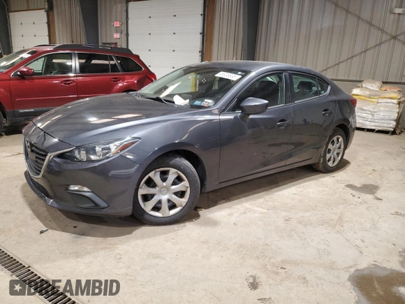 2015 Mazda 3 i Sport with VIN 3MZBM1U71FM158232, listed as a Copart auction lot 46936835 with 118,589 mi miles and Salvage Title. Bid and sale history available at carsss.com. Image 1.
