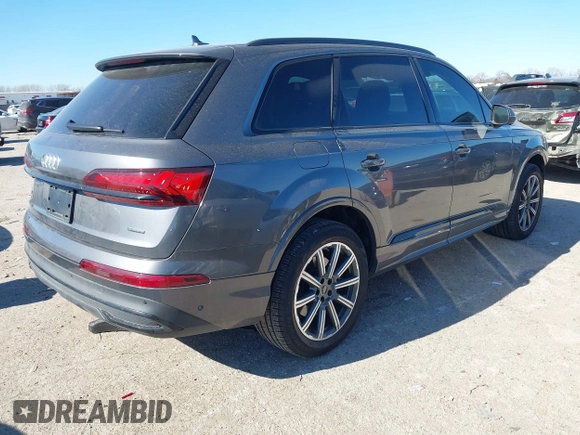 2024 Audi Q7 Premium Plus with VIN WA1LCBF75RD009328, listed as a IAAI auction lot 41366494 with 6,367 mi miles and . Bid and sale history available at DreamBid. Image 4.