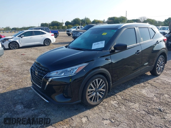 2024 Nissan Kicks SV with VIN 3N1CP5CV4RL476848, listed as a IAAI auction lot 41986736 with 25,304 mi miles. Bid and sale history available at carsss.com. Image 2.