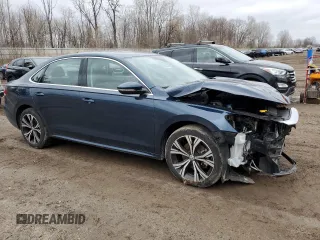 2021 Volkswagen Passat SE with VIN 1VWSA7A35MC012993, listed as a Copart auction lot 49927025 with 35,540 mi miles and Salvage title. Bid and sale history available at DreamBid. Image 4.