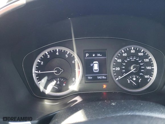 2019 Hyundai Santa Fe SE with VIN 5NMS23AD2KH019027, listed as a Copart auction lot 86604454 with 54,218 mi miles and Salvage Title. Bid and sale history available at carsss.com. Image 9.