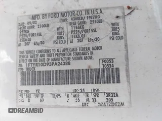 2003 Ford Ranger XL с VIN 1FTYR10D93PA24388, выставлен на аукционе IAAI как лот 42454679 с пробегом 137 492 миль миль и . История ставок и продаж доступна на DreamBid. Изображение 9.