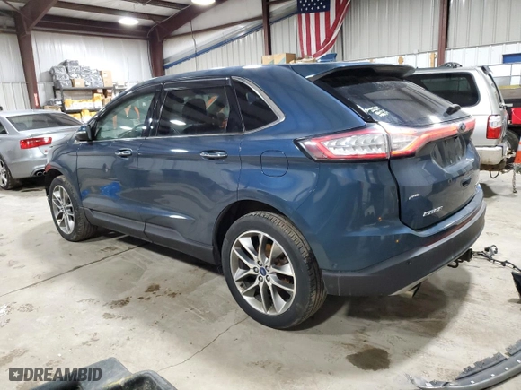 2016 Ford Edge Titanium with VIN 2FMPK4K9XGBC50605, listed as a Copart auction lot 46302165 with 154,556 mi miles and Salvage Title. Bid and sale history available at carsss.com. Image 2.
