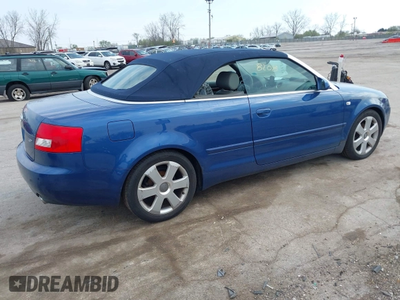 2006 Audi A4 1.8T with VIN WAUAC48H96K002045, listed as a IAAI auction lot 42128208 with 158,716 mi miles. Bid and sale history available at carsss.com. Image 4.