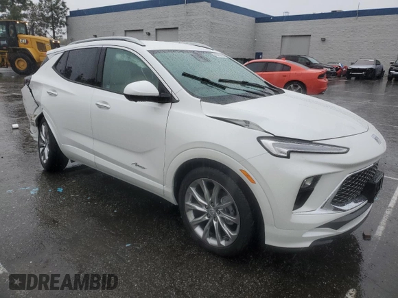 2024 Buick Encore GX Avenir with VIN KL4AMFSL6RB146210, listed as a Copart auction lot 45238425 with 1,265 mi miles and Salvage title. Bid and sale history available at DreamBid. Image 4.