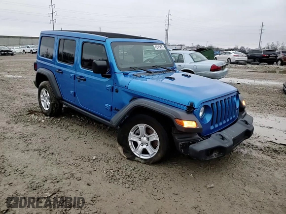 2023 Jeep Wrangler Sport S with VIN 1C4HJXDG9PW543144, listed as a Copart auction lot 43745495 with 36,989 mi miles and Salvage Title. Bid and sale history available at DreamBid. Image 11.