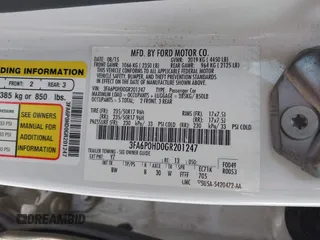 2016 Ford Fusion SE with VIN 3FA6P0HD0GR201247, listed as a IAAI auction lot 42495877 with 126,572 mi miles and . Bid and sale history available at DreamBid. Image 9.