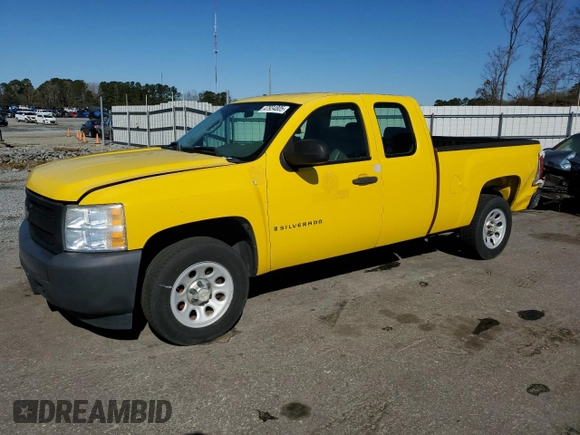 2007 Chevrolet Silverado 1500 LT w/1LT with VIN 1GCEC19027Z621364, listed as a Copart auction lot 47934805 with 90,959 mi miles and Salvage Title. Bid and sale history available at carsss.com. Image 1.