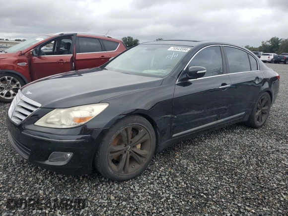 2009 Hyundai Genesis with VIN KMHGC46F19U045202, listed as a Copart auction lot 74543594 with 135,170 mi miles and Salvage Title. Bid and sale history available at carsss.com. Image 1.