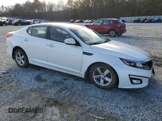 2015 Kia Optima LX with VIN KNAGM4A74F5631557, listed as a Copart auction lot 88344285 with 123,259 mi miles and Salvage Title. Bid and sale history available at carsss.com. Image 4.
