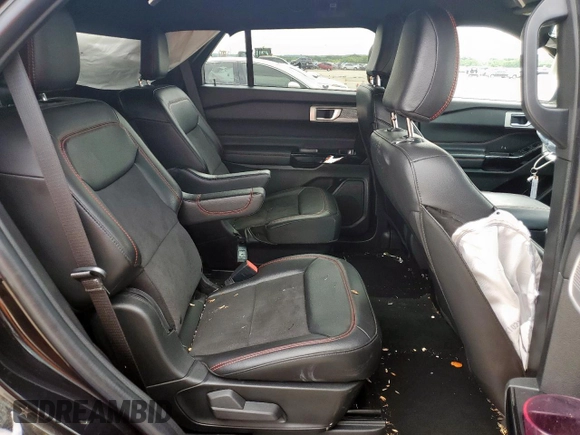 2022 Ford Explorer ST-Line with VIN 1FMSK7KH0NGB06232, listed as a Copart auction lot 55679435 with 52,499 mi miles and Salvage title. Bid and sale history available at DreamBid. Image 11.