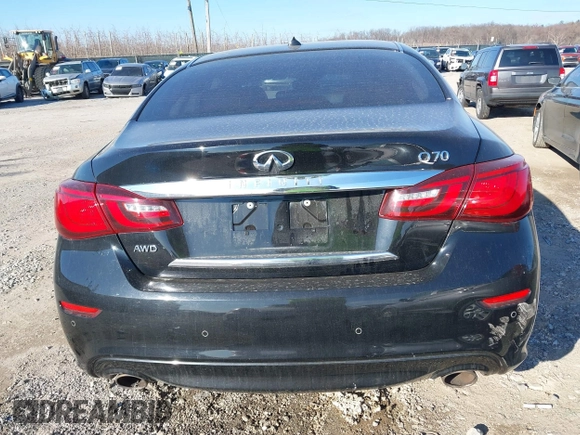 2015 Infiniti Q70 with VIN JN1BY1AR6FM560209, listed as a IAAI auction lot 41703926 with 117,503 mi miles and . Bid and sale history available at DreamBid. Image 16.