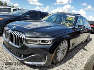 2021 BMW 7 Series 740i with VIN WBA7T2C09MCE58976, listed as a Copart auction lot 61863872 with 0 mi miles. Bid and sale history available at carsss.com. Image 2.