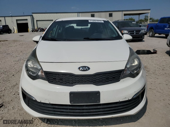 2016 Kia Rio LX with VIN KNADM4A32G6586923, listed as a Copart auction lot 71291974 with NaN miles and Salvage Title. Bid and sale history available at carsss.com. Image 5.