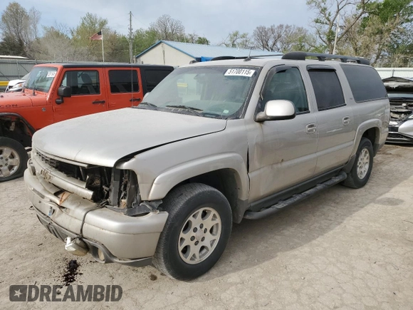 2005 Chevrolet Suburban Z71 with VIN 3GNFK16ZX5G110659, listed as a Copart auction lot 51700115 with 223,329 mi miles and Salvage title. Bid and sale history available at DreamBid. Image 1.