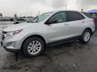 2021 Chevrolet Equinox LS with VIN 3GNAXHEV9MS121411, listed as a Copart auction lot 47842115 with 75,593 mi miles and Salvage Title. Bid and sale history available at carsss.com. Image 1.