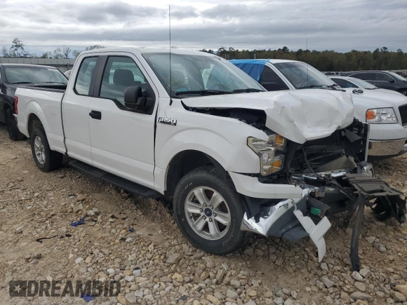 2017 Ford F-150 XL with VIN 1FTEX1CFXHFA67219, listed as a Copart auction lot 48943805 with 146,240 mi miles and Salvage Title. Bid and sale history available at carsss.com. Image 4.