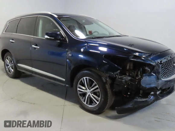 2020 Infiniti QX60 Luxe with VIN 5N1DL0MN0LC508563, listed as a Copart auction lot 58593215 with 41,861 mi miles and Salvage title. Bid and sale history available at DreamBid. Image 1.