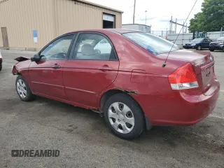 2008 Kia Spectra EX with VIN KNAFE121485514260, listed as a Copart auction lot 70401794 with 220,682 mi miles and Salvage Title. Bid and sale history available at carsss.com. Image 2.