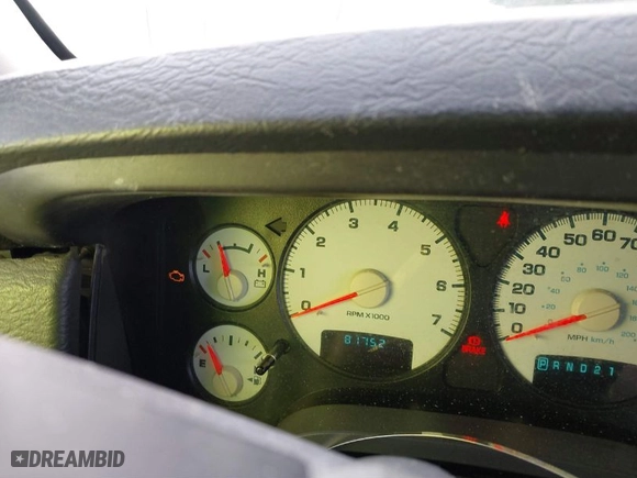 2005 Dodge Ram 1500 SLT with VIN 1D7HU16N55J557476, listed as a IAAI auction lot 41608924 with 81,752 mi miles. Bid and sale history available at carsss.com. Image 7.