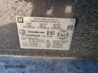 2015 GMC Sierra 2500HD SLT with VIN 1GT12ZEG8FF552439, listed as a Copart auction lot 72850724 with 147,888 mi miles and Salvage title. Bid and sale history available at DreamBid. Image 14.