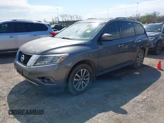 2015 Nissan Pathfinder S with VIN 5N1AR2MN7FC633528, listed as a IAAI auction lot 41905726 with 159,525 mi miles and . Bid and sale history available at DreamBid. Image 18.