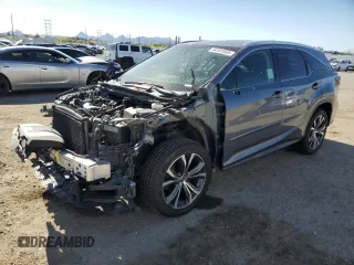 2019 Lexus RX 350L Premium with VIN JTJDZKCA8K2018841, listed as a Copart auction lot 54181935 with 107,276 mi miles and Salvage title. Bid and sale history available at DreamBid. Image 1.
