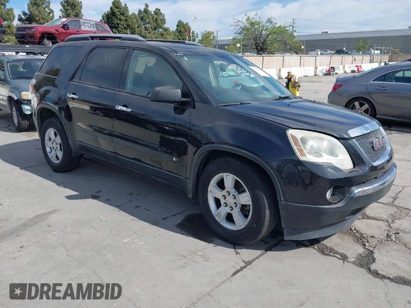 2009 GMC Acadia SLE1 with VIN 1GKER13D09J109506, listed as a IAAI auction lot 41999501 with 153,833 mi miles and . Bid and sale history available at DreamBid. Image 1.