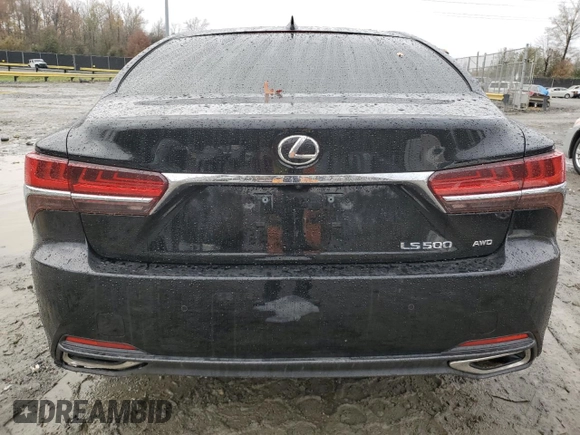 2019 Lexus LS 500 with VIN JTHC51FF1K5005423, listed as a Copart auction lot 80461064 with 73,595 mi miles and Salvage title. Bid and sale history available at DreamBid. Image 6.